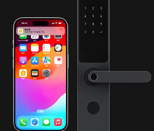 拜泉iPhone维修站分享在iPhone上使用家庭钥匙开启智能门锁 