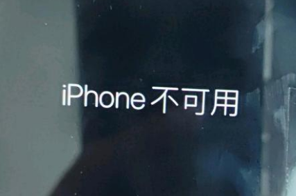 拜泉苹果服务网点分享锁屏界面显示“iPhone 不可用”如何解决 