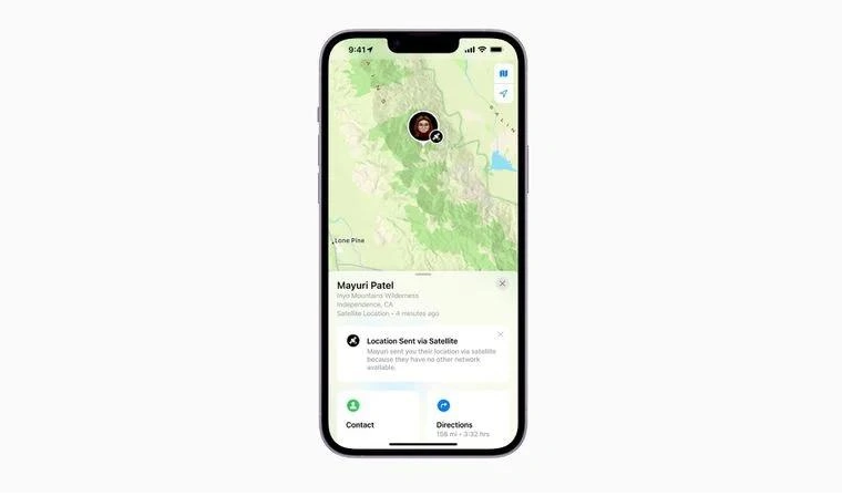 拜泉苹果14维修分享iPhone14系列中 FindMy功能通过卫星分享位置方法教程 